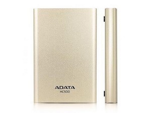 Внешний жесткий диск  A-DATA HC500, 2,5" , USB 3.0, золотой/titan <AHC500-1TU3-CGD> ― Магазин сумок и аксессуаров для ноутбуков в Москве