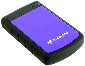 Внешний жесткий диск 2Tb Transcend TS2TSJ25H3P (USB3.0, противоударный, Фиолетовый) ― Магазин сумок и аксессуаров для ноутбуков в Москве