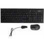 Комплект беспроводной клавиатура+мышь A4Tech 7100N GR-85+G7-630N USB, Черный