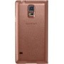 Чехол Samsung Flip Wallet EF-WG900BFEGRU для Samsung Galaxy S5 SM-G900F, Полиуретан/Поликарбонат, Золотистый
