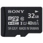 Карта памяти Sony microSDHC 32Gb Class 10 + SD адаптер SR32UYAT