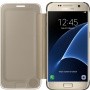 Чехол Samsung для Galaxy A5 S View A500,  Искусственная кожа, Gold, Золотистый,  EF-ZG930CFEGRU