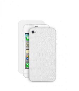 Чехол для iPhone 5 Deppa Reptile Кожа, Белый 64007
