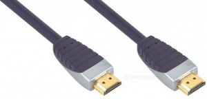 Кабель Bandridge HDMI-HDMI ver.1.4, 1м, Позолоченные контакты, Серый купить с доставкой. Низкие цены.