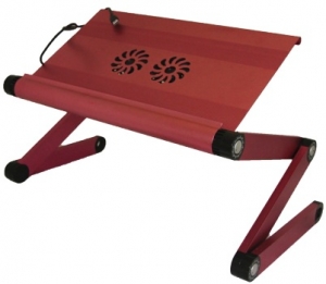 Раскладной столик для ноутбука 18" ASX X7 розовый (вентиляторы охлаждения)+ Mouse Pad купить в Москве. Доставка