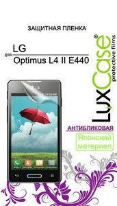 Защитная плёнка LuxCase для LG Optimus L4 II E440, Антибликовая - купить с доставкой. Низкие цены.
